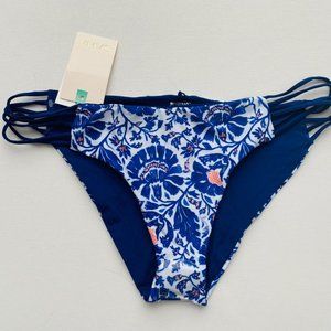 Saha Swimwear Reversible Bikini  Bottom Blue Floral